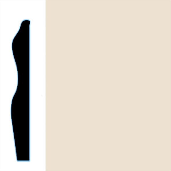 Picture of VPI Corp. - Low Dirt Retention Wallbase LDR6 3-inch Papyrus