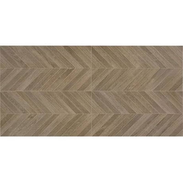 Picture of Daltile - Trellis Oak Deco Chevron Accent Brown Blend