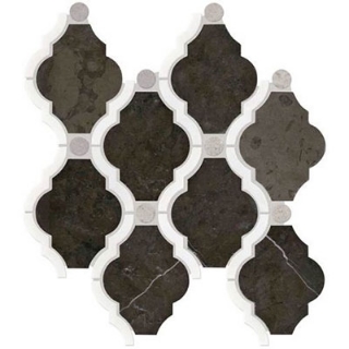 Picture of Daltile - Stone Decorative Accents Framed Baroque Mosaic Antico Scuro Blend Polished