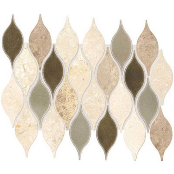 Picture of Daltile - Stone Decorative Accents Lumia Leaf Mosaic Beige