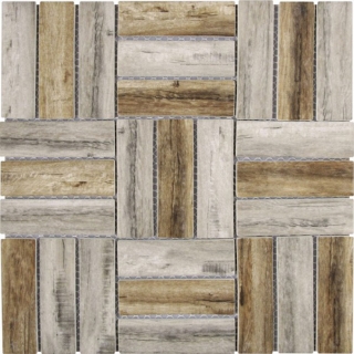 Picture of Bati Orient - Stacked Square Wood Beige/Brown
