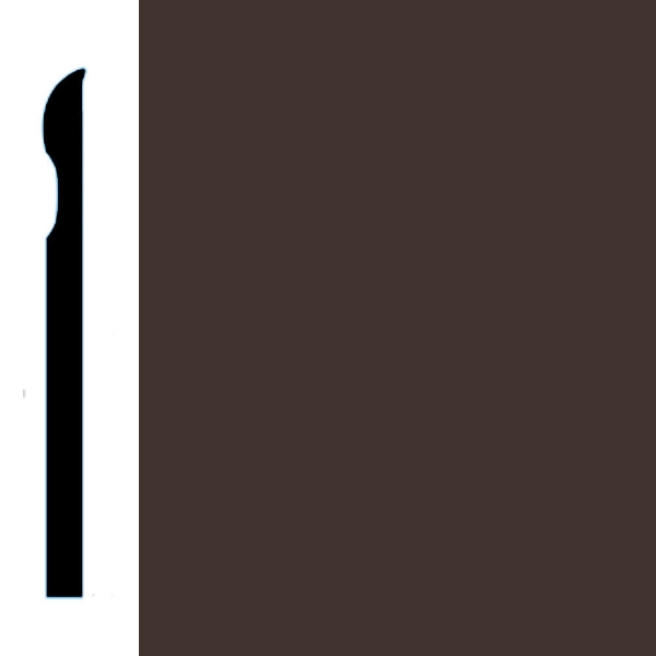 Picture of VPI Corp. - Low Dirt Retention Wallbase LDR2 4-inch Chocolate