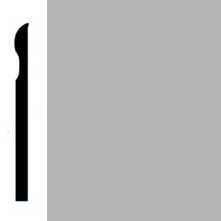 Picture of VPI Corp. - Low Dirt Retention Wallbase LDR2 4-inch Dove Grey