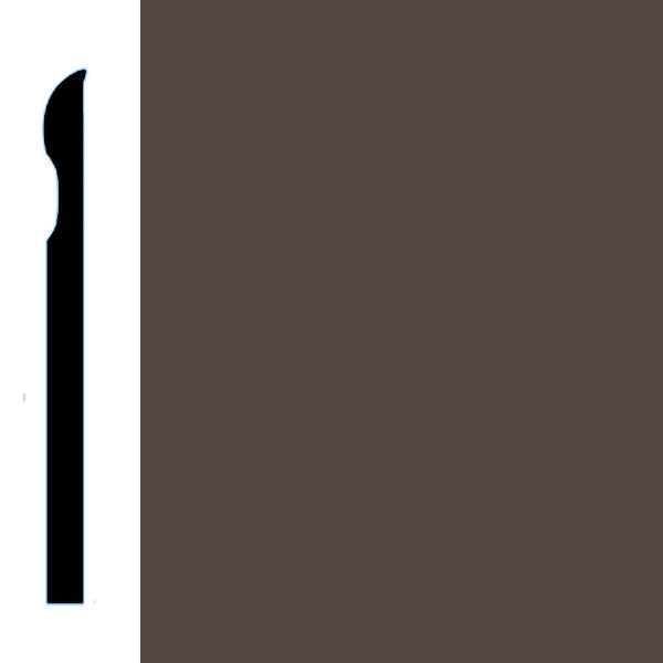 Picture of VPI Corp. - Low Dirt Retention Wallbase LDR2 4-inch Roasted Chestnut