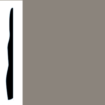 Picture of VPI Corp. - Low Dirt Retention Wallbase LDR4 4 1/2-inch Pewter