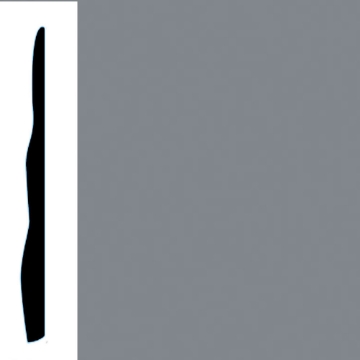 Picture of VPI Corp. - Low Dirt Retention Wallbase LDR4 5 1/2-inch Silver Sable