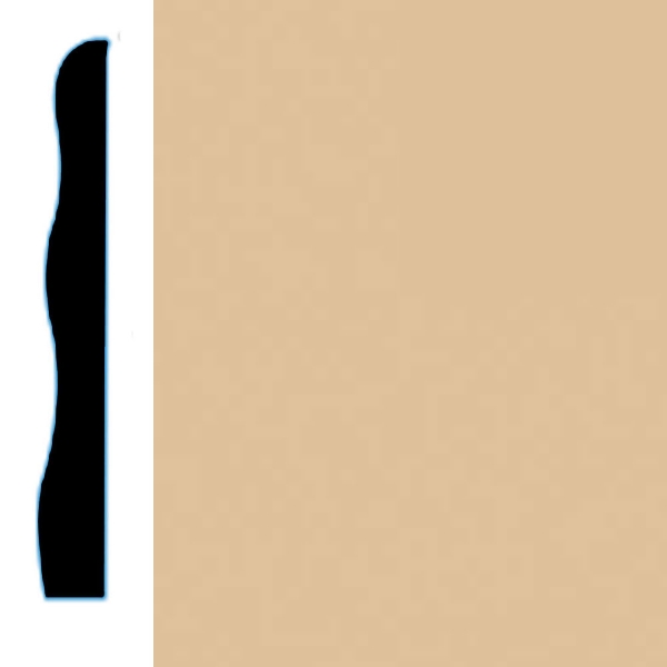 Picture of VPI Corp. - Low Dirt Retention Wallbase LDR5 3 1/2-inch Cafe Au Lait