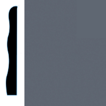 Picture of VPI Corp. - Low Dirt Retention Wallbase LDR5 3 1/2-inch Charcoal Slate