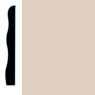 Picture of VPI Corp. - Low Dirt Retention Wallbase LDR5 3 1/2-inch Fawn