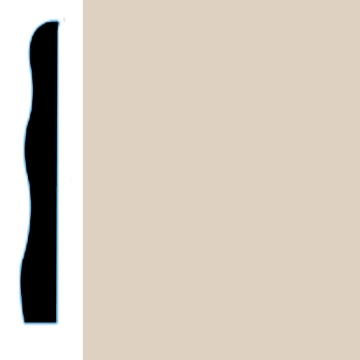 Picture of VPI Corp. - Low Dirt Retention Wallbase LDR5 3 1/2-inch Fawn