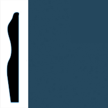 Picture of VPI Corp. - Low Dirt Retention Wallbase LDR6 3-inch Moroccan Blue