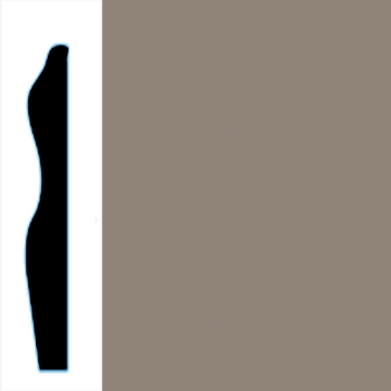 Picture of VPI Corp. - Low Dirt Retention Wallbase LDR6 3-inch Smoke