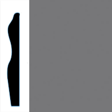 Picture of VPI Corp. - Low Dirt Retention Wallbase LDR6 3-inch Tudor Gray