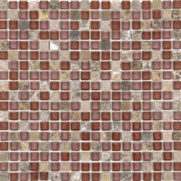 Picture of Bati Orient - Glass Mosaic 5/8 x 5/8 Brown Marble/Brown