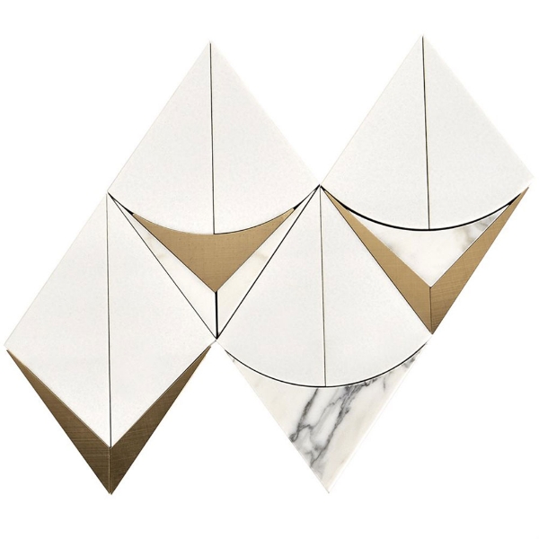 Picture of SOHO Studio Corp - Water Jet Mosaic MJ Monte Carlo Bianco