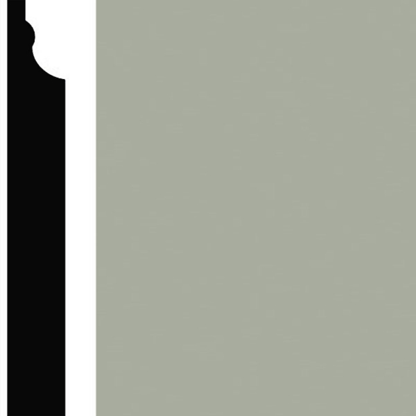 Picture of Burke - Edge Effects Illusion 3 1/4 Wall Base Light Gray