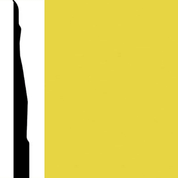 Picture of Burke - Edge Effects Marquee 4 1/4 Wall Base Daffodil