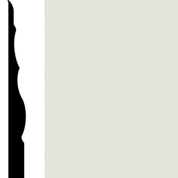 Picture of Burke - Edge Effects Sophisticate 4 1/4 Wall Base Bluish White