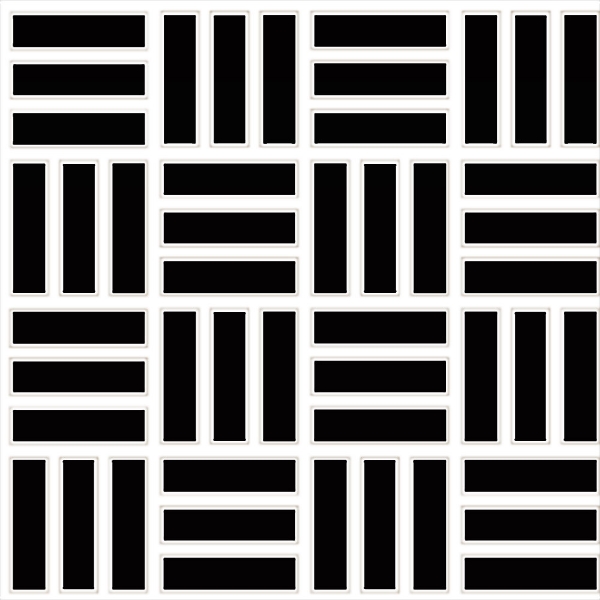 Picture of Daltile - Color Wheel Mosaic Lattice Weave Black