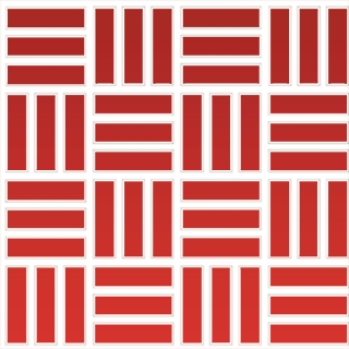 Picture of Daltile - Color Wheel Mosaic Lattice Weave Currant