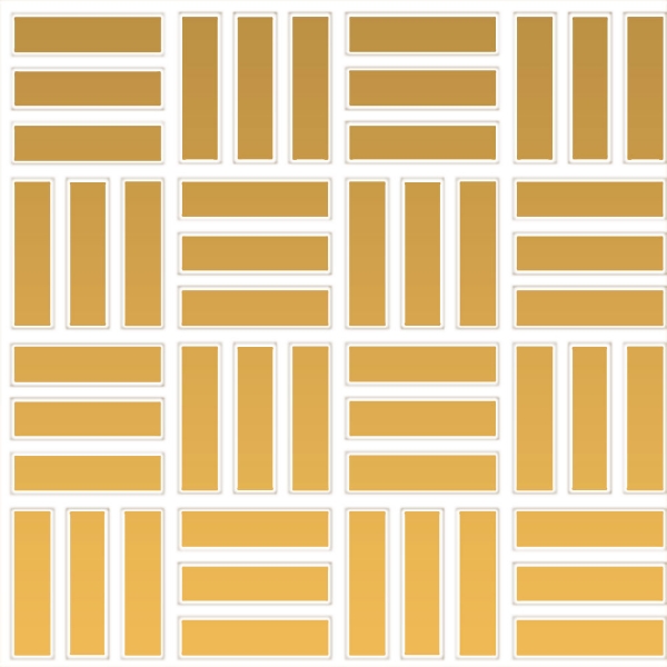 Picture of Daltile - Color Wheel Mosaic Lattice Weave Mustard