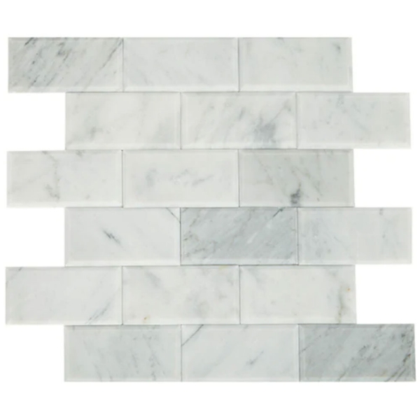 Picture of Daltile - SimplyStick Mosaix Bevel Carrara White Polished