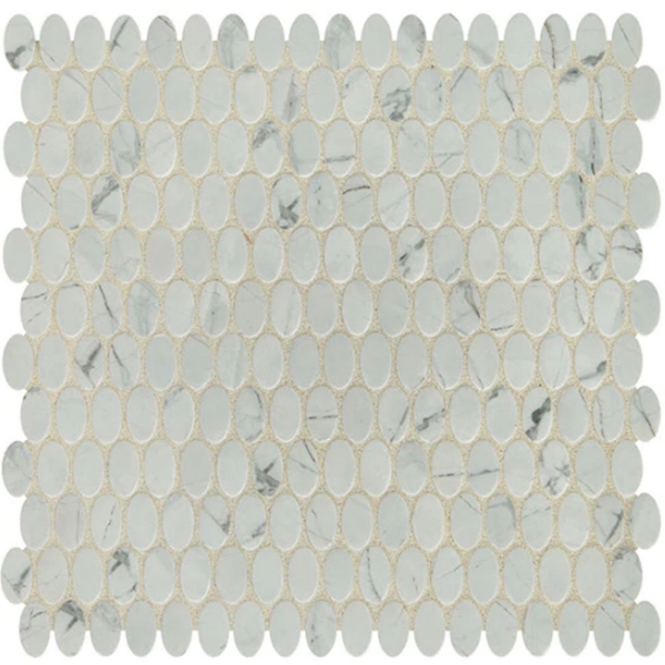 Picture of Daltile - Statuette Oval Silver Satin