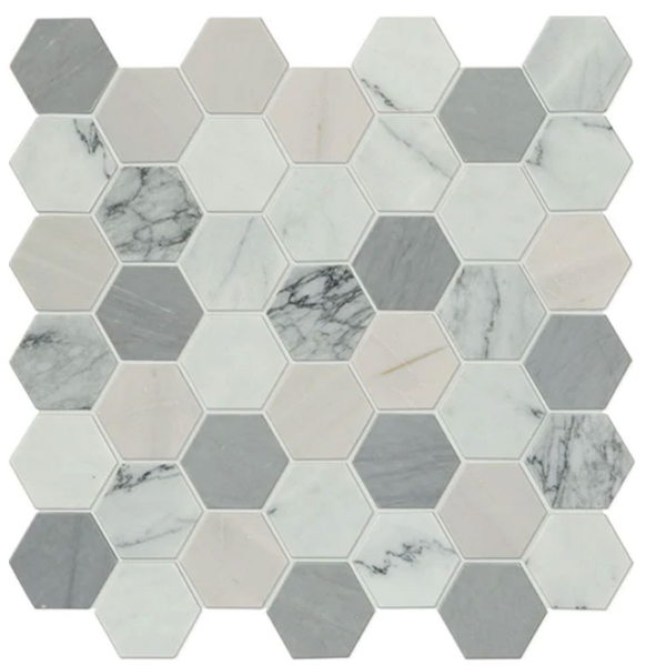 Picture of Daltile - Raine Hexagon Cirrus Storm
