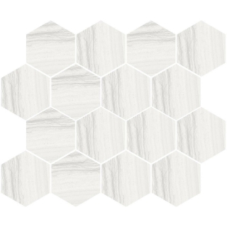 Picture of Happy Floors - Silver Hexagon Mosaic White