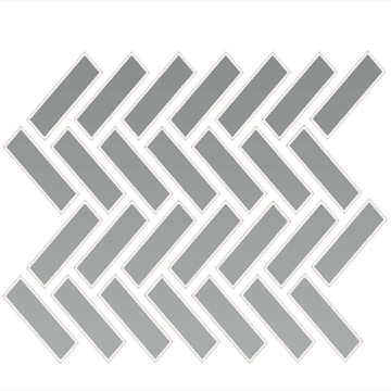 Picture of Daltile - Color Wheel Mosaic Herringbone Matte Desert Grey