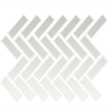 Picture of Daltile - Color Wheel Mosaic Herringbone Matte Arctic White