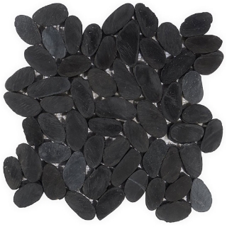 Picture of SOHO Studio Corp - Pebblestone Sliced Alor Black Flat Oval