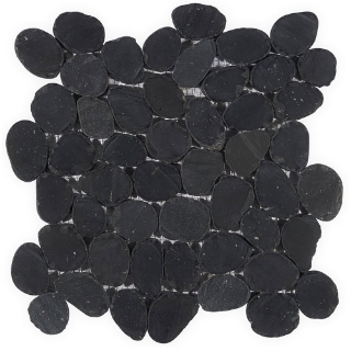 Picture of SOHO Studio Corp - Pebblestone Sliced Alor Black Round