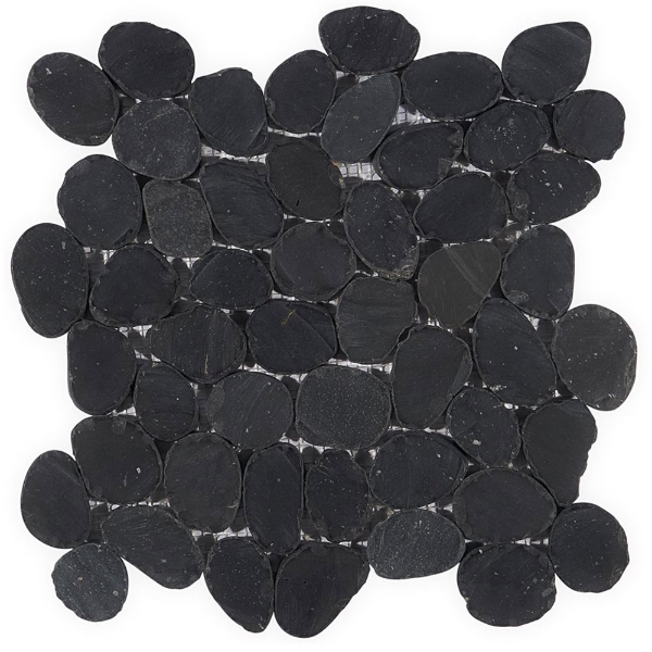 Picture of SOHO Studio Corp - Pebblestone Sliced Alor Black Round