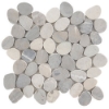 Picture of SOHO Studio Corp - Pebblestone Sliced Prambanan Grey Round