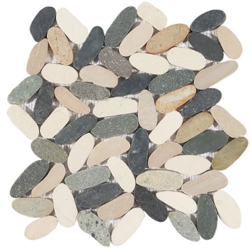 Picture of SOHO Studio Corp - Pebblestone Sliced Raja Ampat Flat Oval