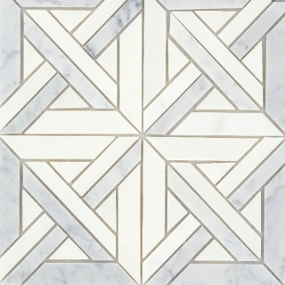 Picture of Emser Tile - Alluro Mosaic Mini Castle Silver