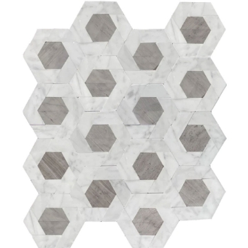 Picture of Emser Tile - Bizou Damask White Cream