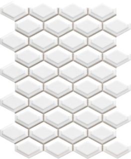 Picture of Emser Tile - Catch Mosaic Beveled Hexagon Ice