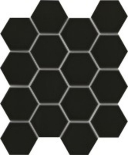 Picture of Emser Tile - Catch Mosaic Hexagon Black