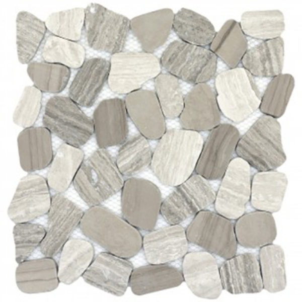 Picture of Emser Tile - Cultura Stone Pebble Mosaic Blend Autumn