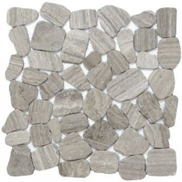 Picture of Emser Tile - Cultura Limestone Pebble Mosaic Gray