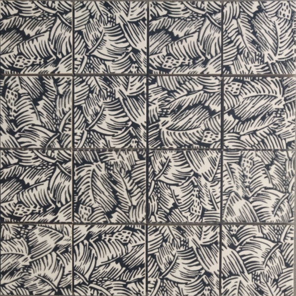 Picture of Bati Orient - Palm Tree Ceramic Black & White