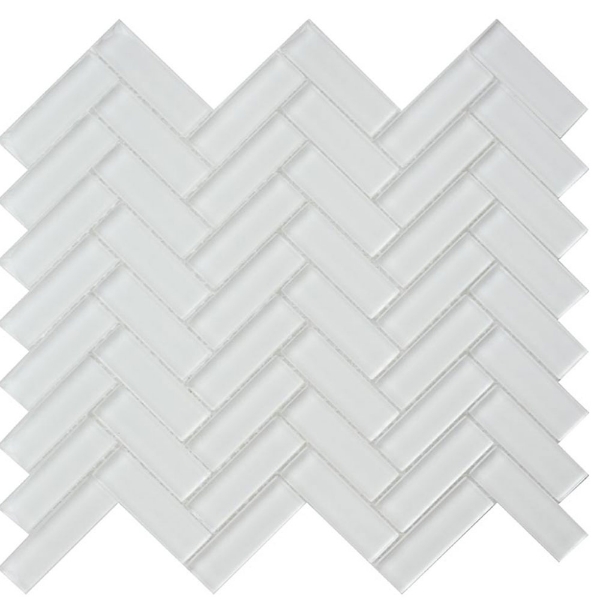 Picture of MiR Mosaic - Color Palette Mosaic Herringbone Mirage White