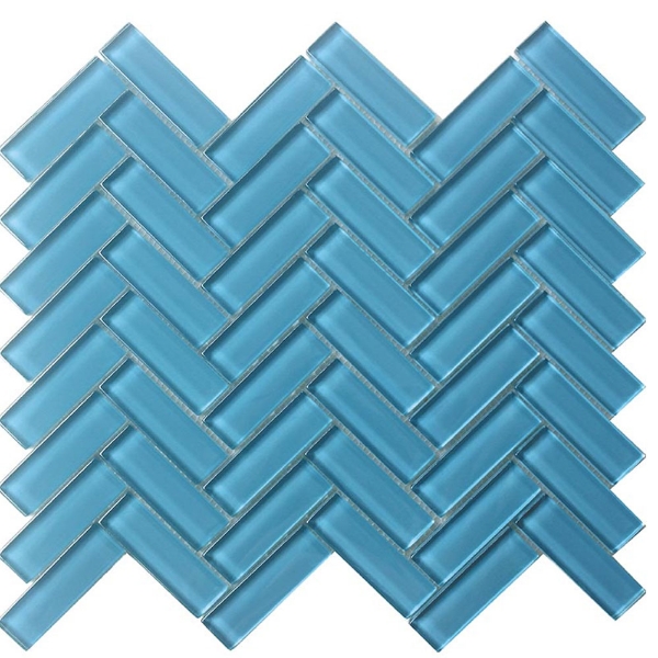 Picture of MiR Mosaic - Color Palette Mosaic Herringbone Turquoise