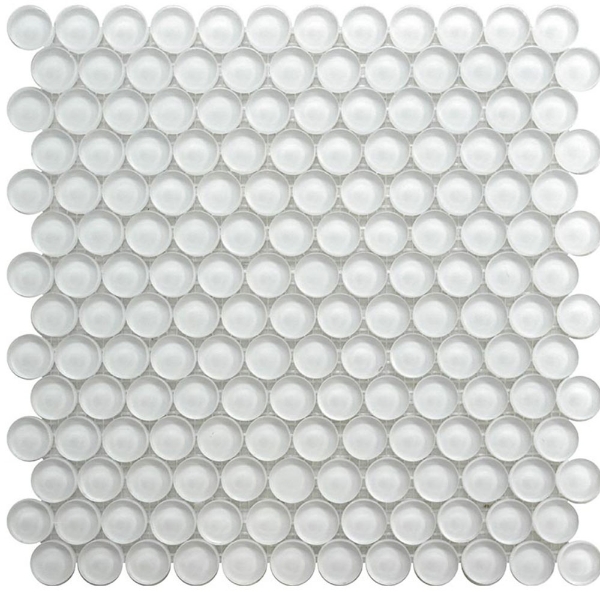 Picture of MiR Mosaic - Color Palette Mosaic Penny Mirage White