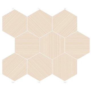 Picture of Happy Floors - Neostile 2.0 Hexagon Mosaic Ekru