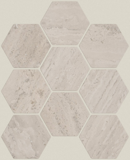 Picture of Shaw Floors - Natural Strata Hexagon Mosaic Ivory