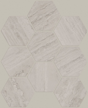 Picture of Shaw Floors - Natural Strata Hexagon Mosaic Grey