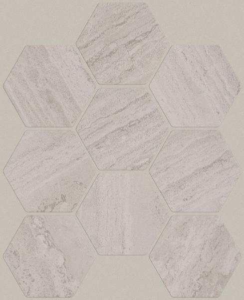 Picture of Shaw Floors - Natural Strata Hexagon Mosaic Grey